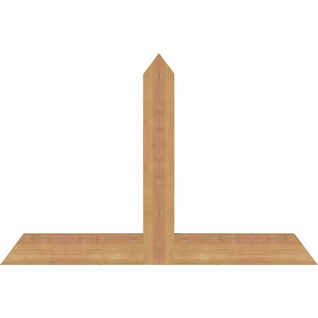 Ekena Millwork Portland Timber Gable Bracket, Western Red Cedar, 36"W x 24"H x 1 1/2"D x 3 1/2"F, 16/12 Pitch GBW036X24X0204POR00SWR